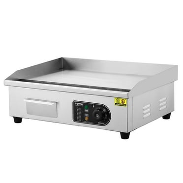HCY Commercial Electric Griddle 3200 W Countertop Flat Top Grill 122掳F-572掳F