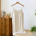 thumbnail image 3 of Women's V Neck Nightgown with Built-in Bra Comfortable Summer Sleep Dress Soft Strap, 3 of 6