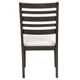 thumbnail image 6 of Dark Espresso Upholstered Side Chairs Set of 2, Classic Wooden Dining Room Chairs with Padded Fabric Seats, 6 of 10