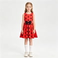 thumbnail image 2 of Little Girls Polka Dots Costume Dress Halloween Sleeveless Bowknot Costume Outfit Skirt, 2 of 7