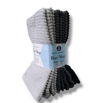 5 Pack Bar Mop Towels, Cleaning Kitchen Dish Cloth, 100% Cotton, Machine Washable, Utility Dishcloth, Absorbant Multipurpose - 16x19 Inches, Variety Pack (Gray, Charcoal, Black)