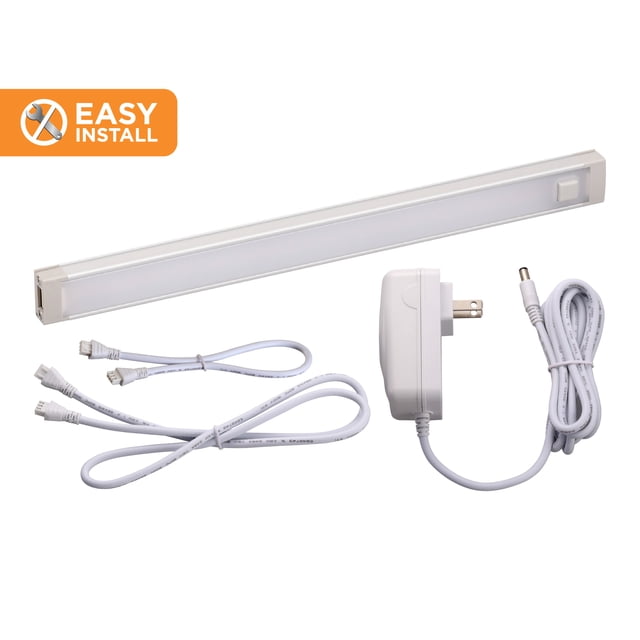 BLACK+DECKER LEDUC9-1WK LED Under Cabinet Kit with Motion Sensor, Dimmable Kitchen Accent Lighting, Tool-Free Install, Warm White 2700k, 9" Length, 1-Bar