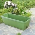 thumbnail image 6 of Hariumiu Garden 16.61" x is 6.89" x 5.71" Green Plastic Planter Box, 6 of 13
