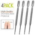 thumbnail image 5 of Cuticle Pusher Remover Cleaner Surgical Medical Stainless Steel Pedicure Nail Art Care Tools (4 Pc Set), 5 of 6