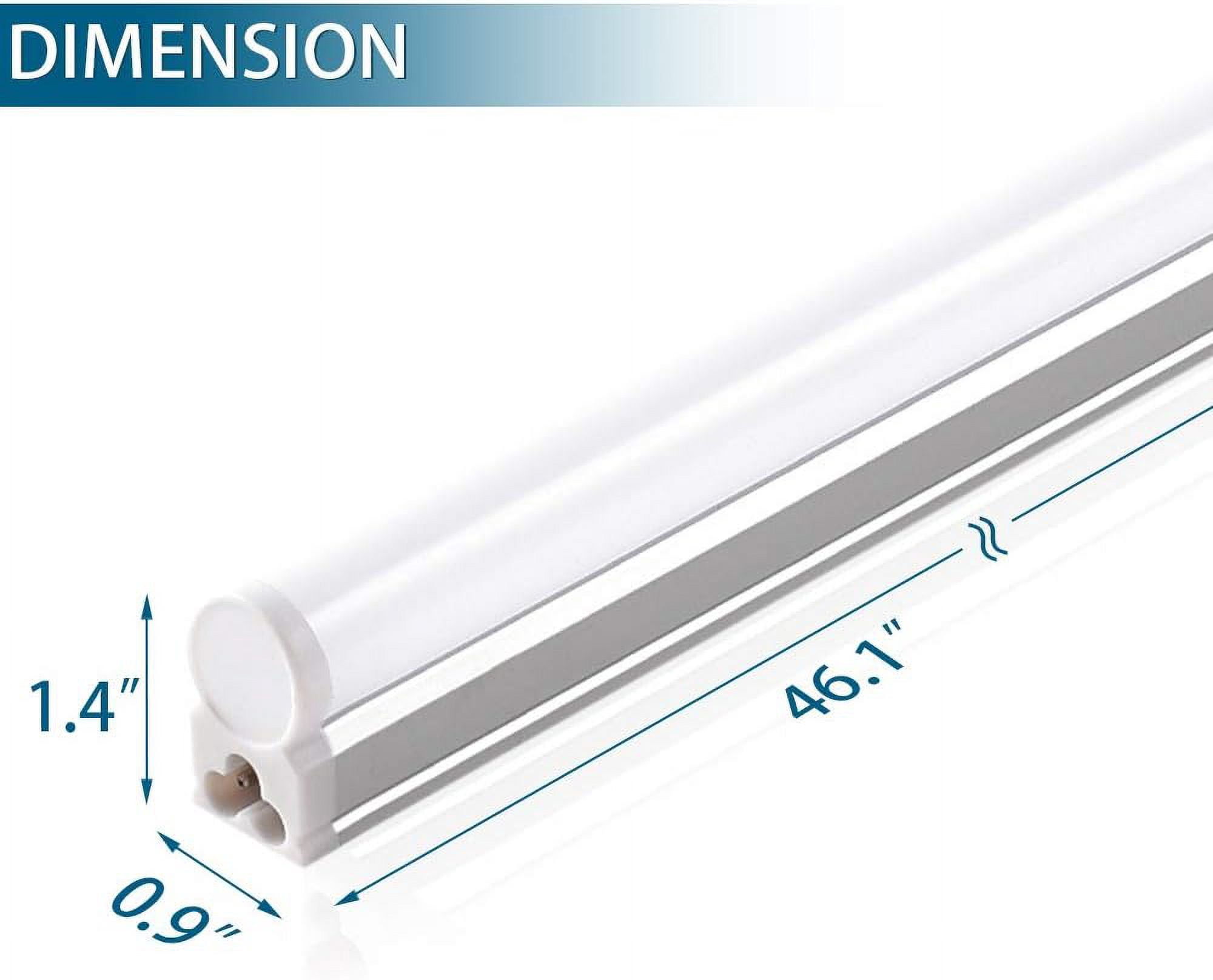 Barrina 4 ft Adjustable 20W LED Plug Garage Shop Light Fixtures 6 Pack