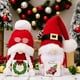 thumbnail image 1 of 2 gnomos navideños de peluche: decoración enana elfa sueca para escritorio, repisa, árbol, ventanal: decoración navideña ideal y regalo de cumpleaños. (2 piezas de madera), 1 of 6