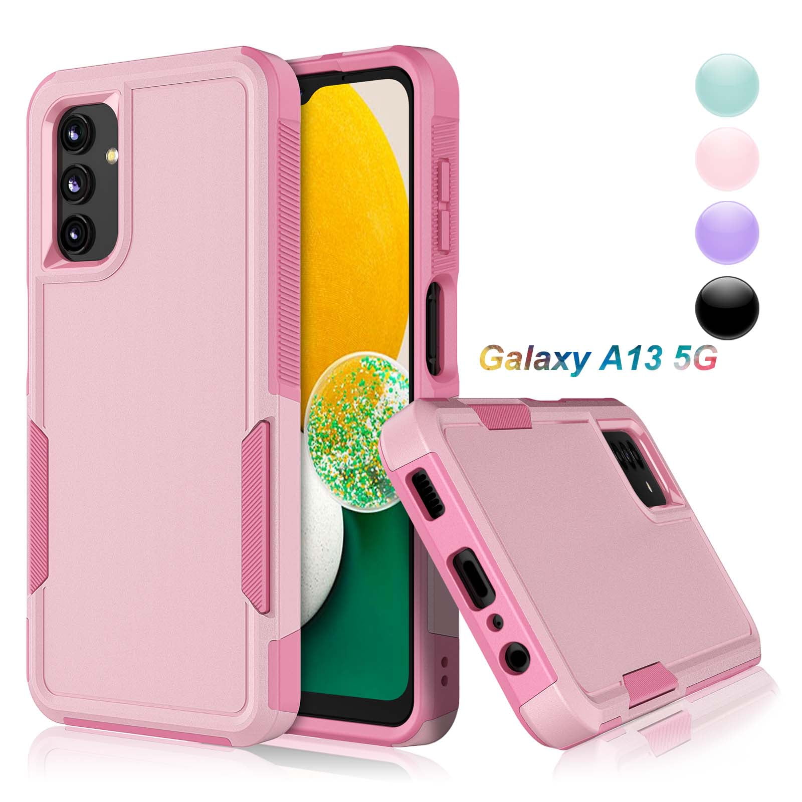 Njjex for Samsung Galaxy A13 5G Case, Galaxy A13 Case Dual Layer Rubber