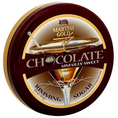 Master Of Mixes Martini Gold Chocolate Rimming Sugar, 3 oz (Pack of 6)