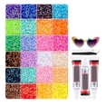 thumbnail image 2 of 24 Color Resin Jelly Rhinestones For Bedazzling,3Mm Flatback Gems For Crafting,Bedazzling Kit With 3Pcs B7000 Glue For Clothing Shoes Nail Book Diamond Art, 2 of 6