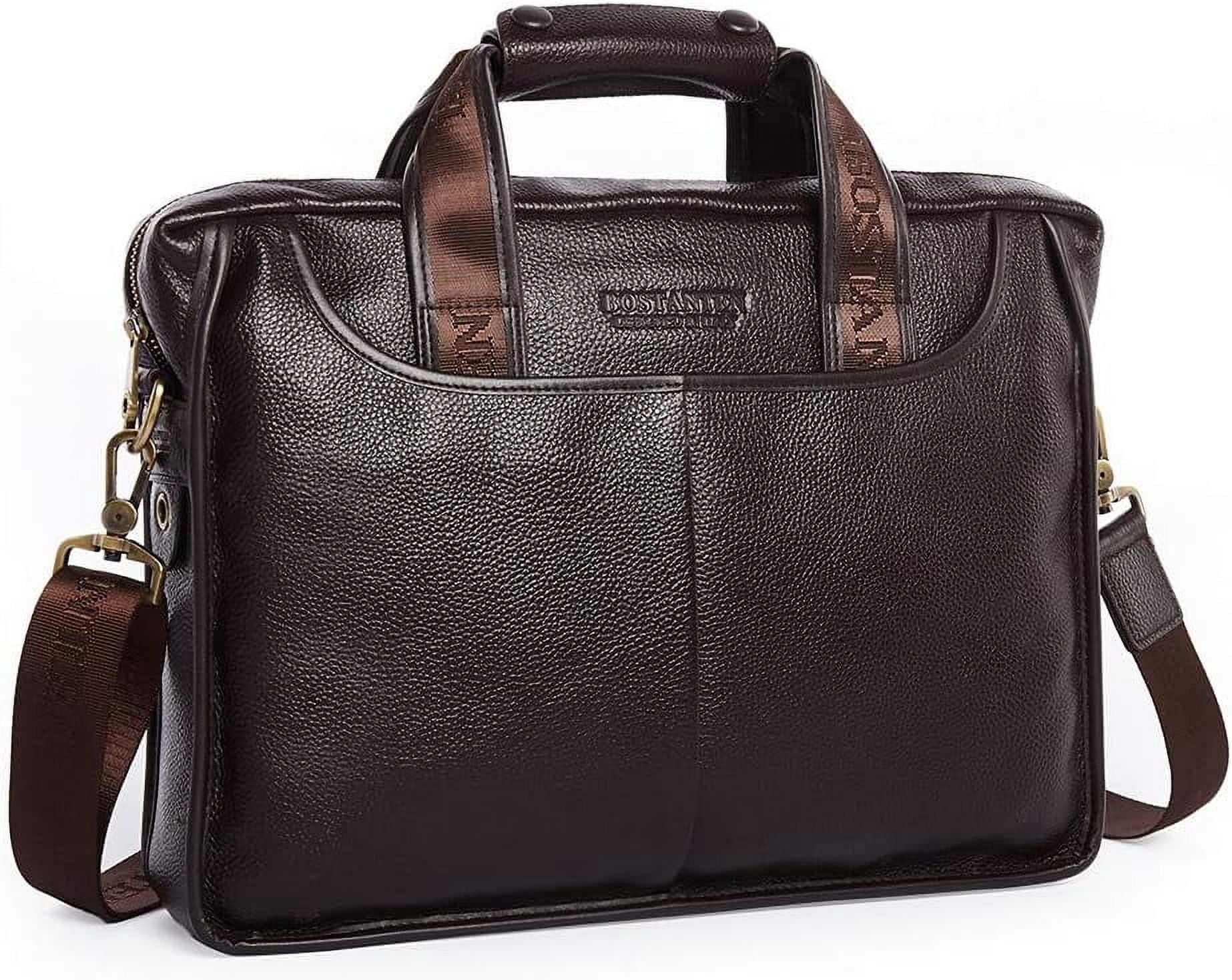 Leather Briefcase Handbag Messenger Business Bags for Men