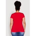 thumbnail image 5 of Women's Plus Size Basic Crew Neck Tee, 5 of 5