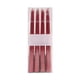 thumbnail image 2 of Velas Cónicas Bañadas En Parafina Velas cónicas de cera de asta larga, electrochapadas en rojo, de 4 piezas, para decoración romántica de bodas y restaurantes. JASKFLY, 2 of 9