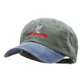 thumbnail image 2 of Bird Hunting Embroidered Pigment Dyed Wash Caps - Olive Navy OSFM, 2 of 5