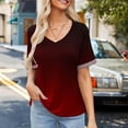 thumbnail image 2 of Cute Xs Tops For Vacation For Women Womens Summer Tops Trendy 3/4 Sleeve Blouses For Women Business Casual 3/4 Sleeve White V Neck T Shirts Women Fitted, 2 of 6