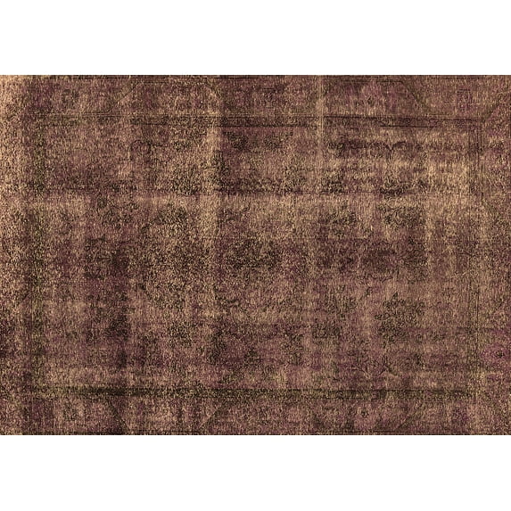 Ahgly Company Indoor Rectangle Oriental Brown Industrial Area Rugs, 5' x 7'