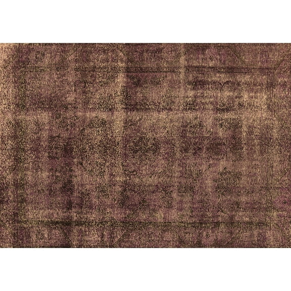 Ahgly Company Indoor Rectangle Oriental Brown Industrial Area Rugs, 5' x 7'