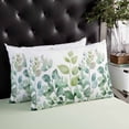 thumbnail image 4 of Green Eucalyptus Throw Pillow Cover 16 x 24 Inch Decorative Pillow Cover Botanical Garden Leaves Lumbar Pillowcase Seasonal Rectangle Cushion Case for Couch Sofa Bed Living Room, 4 of 7