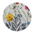 thumbnail image 4 of nygtbtfer Round Tablecloth Table Reusable Table Cloth Round Cover Fitted Tablecloth with Elastic Edged Leaf Yellow Flower Outdoor Tablecloth 46-50, 4 of 8