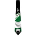 thumbnail image 3 of Soccer Ties Mens Nigeria Tie Sports Necktie by Three Rooker, 3 of 4