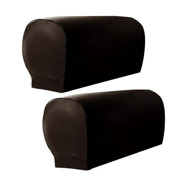 Fundas para Brazos de SillóN, 2 Piezas Fundas de Reposabrazos Funda de Brazo EláStico de Piel SintéTica Ultra Gruesa y Suave para SofáS Reclinables Sillas B
