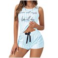 thumbnail image 1 of Birdeem Womens Spring and Summer Printed Tank Top Shorts Two Piece Casual Home Set, 1 of 6