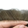 thumbnail image 3 of LYRICALHAIR Ultra Thin Skin Toupee for Men Human Hair Replacement System All V-Looped PU Hairpiece Natural Hairline Black Brown Blonde Gray Hair Wigs Male Hair Prosthesis, 3 of 6