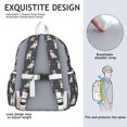 thumbnail image 5 of Jack Russell Terrier Backpack for School,Cute School Bag,Schoolbag with Adjustable Shoulder Straps & Padded Back,13.4"x11"x4.7", 5 of 6