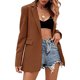 thumbnail image 1 of Pntutb moda mujer manga larga frente abierto ropa de abrigo suelta blusa sólida abrigo Tops botón bolsillos blusa liquidación Pntutb Pntutb-5685, 1 of 9