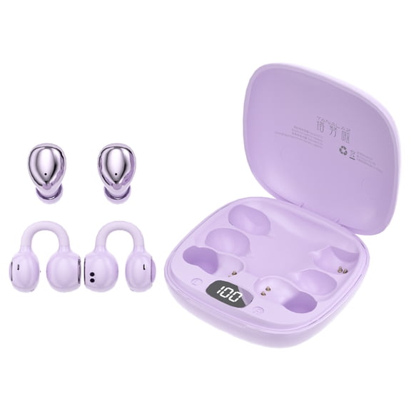 TANALAZ 2-in-1 Wireless Earbuds Set i91, Open-Ear Clip On & Mini In-Ear Sleep Headphones Combo, Bluetooth 6.0 Invisible Sleeping Earbuds for Small Ears Canals for Side Sleep Sports Work