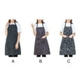 thumbnail image 4 of Wosthever Delantal de Chef para hombre y mujer con 2 bolsillos, delantales de cocina, pintura DIY, babero, Catering, restaurante, trabajo, rayas Estufas de camping Tenedor, 4 of 6