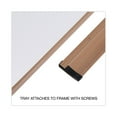 thumbnail image 5 of Universal Dry-Erase Board, Melamine, 72 x 48, White, Oak-Finished Frame, 5 of 7