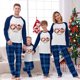 thumbnail image 3 of Pijamas familiares navideños a juego, conjuntos de pijamas verdes con gafas de sol, Navidad en julio, 3 of 4