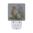 thumbnail image 2 of Chicken Beside Flowers Easter Eggs LED Night Light Sensor Lamp Plug-in Adjustable Brightness 2 Pack, 2 of 7