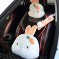 thumbnail image 1 of Lindo reposacabezas de coche de dibujos animados, accesorio de peluche para coche, protección para el cuello, almohada para la cintura, linda funda para cinturón de seguridad, almohada para coche, 1 of 6