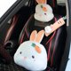 thumbnail image 1 of Lindo reposacabezas de coche de dibujos animados, accesorio de peluche para coche, protección para el cuello, almohada para la cintura, linda funda para cinturón de seguridad, almohada para coche, 1 of 6