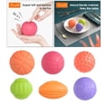 thumbnail image 3 of 6 uds., táctiles para bebés, de mano, táctil, juguetes de entrenamiento, bebés recién nacidos, s múltiples con Estilo1 CUTICAT  bolas sensoriales para niños pequeños, 3 of 8