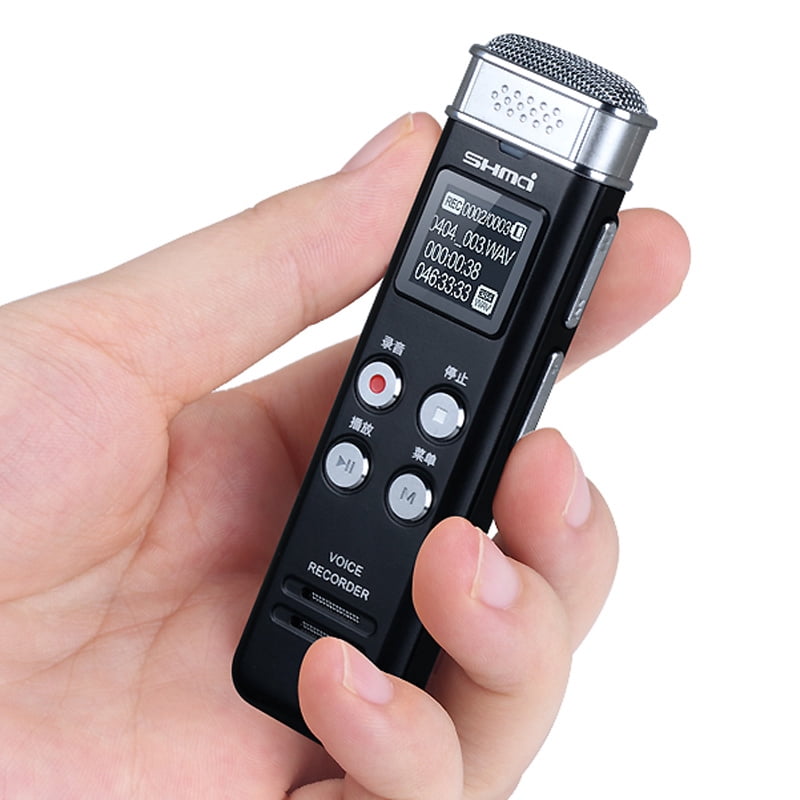 Shmci N1 Digital Voice Recorder 50M Metal MP3 Player 40 Hours Long Time Recording Dictaphone Quad-core Denoise Omnidirection Mic Recording