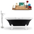 thumbnail image 4 of Tub, Faucet and Tray Set Streamline 68" Clawfoot NH103CH-GLD-140, 4 of 5