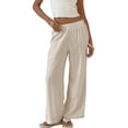thumbnail image 6 of TEMOFON Women’s Wide Leg Pants Linen Lightweight Pants for Women Casual Trousers for Spring, 6 of 6