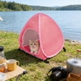 thumbnail image 4 of Portable Pet Tent Lightweight Dog Cat Shelter Breathable Mesh Sun Protection Foldable for Indoor Outdoor Camping Picnic Park Outing for Small Medium Dogs Cats Kittens Puppies Small Pets Supplies, 4 of 6