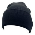thumbnail image 2 of Empire Cove Knit Cuffed Beanie Hat Cap Warm Winter Men Women Soft Toboggan Black, 2 of 5