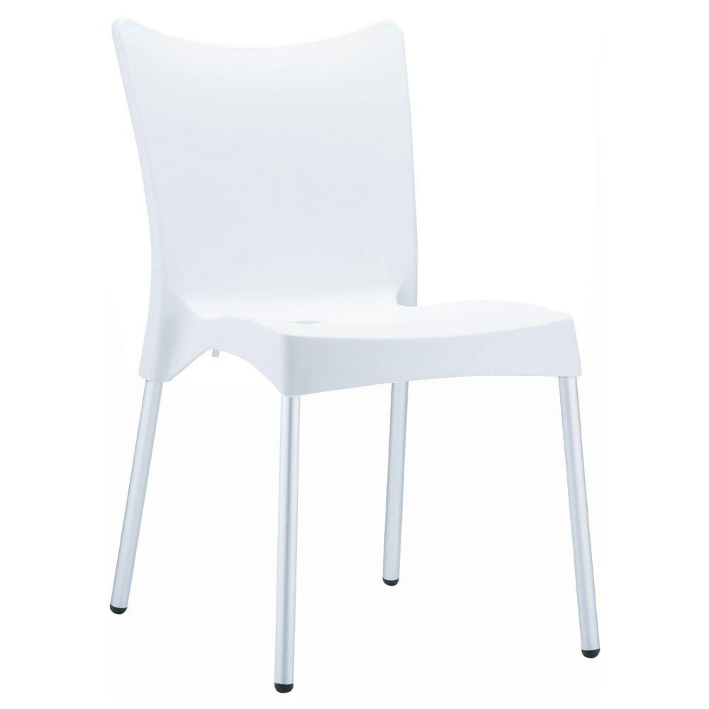 Resin Dining Chair White, Set of 2