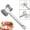 Silver, variant on Two Sides Aluminum Mallet, Meat Tenderizer Tool, Dual-sided Kitchen Mallet, Long Handheld Meat Mallet, Ideal for Tenderizing Beef Chicken Steak Beefs Porks
