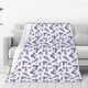 thumbnail image 1 of Balery Lavender Flowers Manta de Felpa Suave y Acogedora – Cobija de Franela Aterciopelada para Cama, Lavable y Cálida para Sofá, Mascotas, Transpirable-40"x30", 1 of 7
