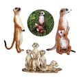thumbnail image 4 of Esquirla 3x Meerkats Figure Simulation Playset Wild Animal Action Figure Desktop Ornament, 4 of 8