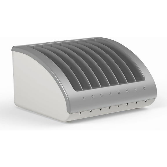 POCHAR 8-Device Universal Charging Station for Laptops & Chromebooks – Classroom Organization for iPads, Tablets & More, Ideal for Schools & Offices