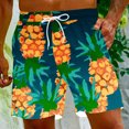 thumbnail image 1 of Puntoco Pantalones Cortos De Playa Para Hombre, Pantalones Cortos Estampados Con Bolsillo Con Cordón, Amarillo Xl, Pantalones Cortos Hombre, 1 of 6