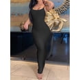 thumbnail image 3 of Women Bodycon Maxi Slip Dress Summer Sleeveless Backless Spaghetti Strap Low Cut Evening Party Long Dress, 3 of 6
