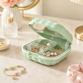 thumbnail image 1 of Compartmentalized Jewelry Storage Box Portable Storage Box For Earrings Necklaces Rings And Medicines When Traveling, 1 of 6