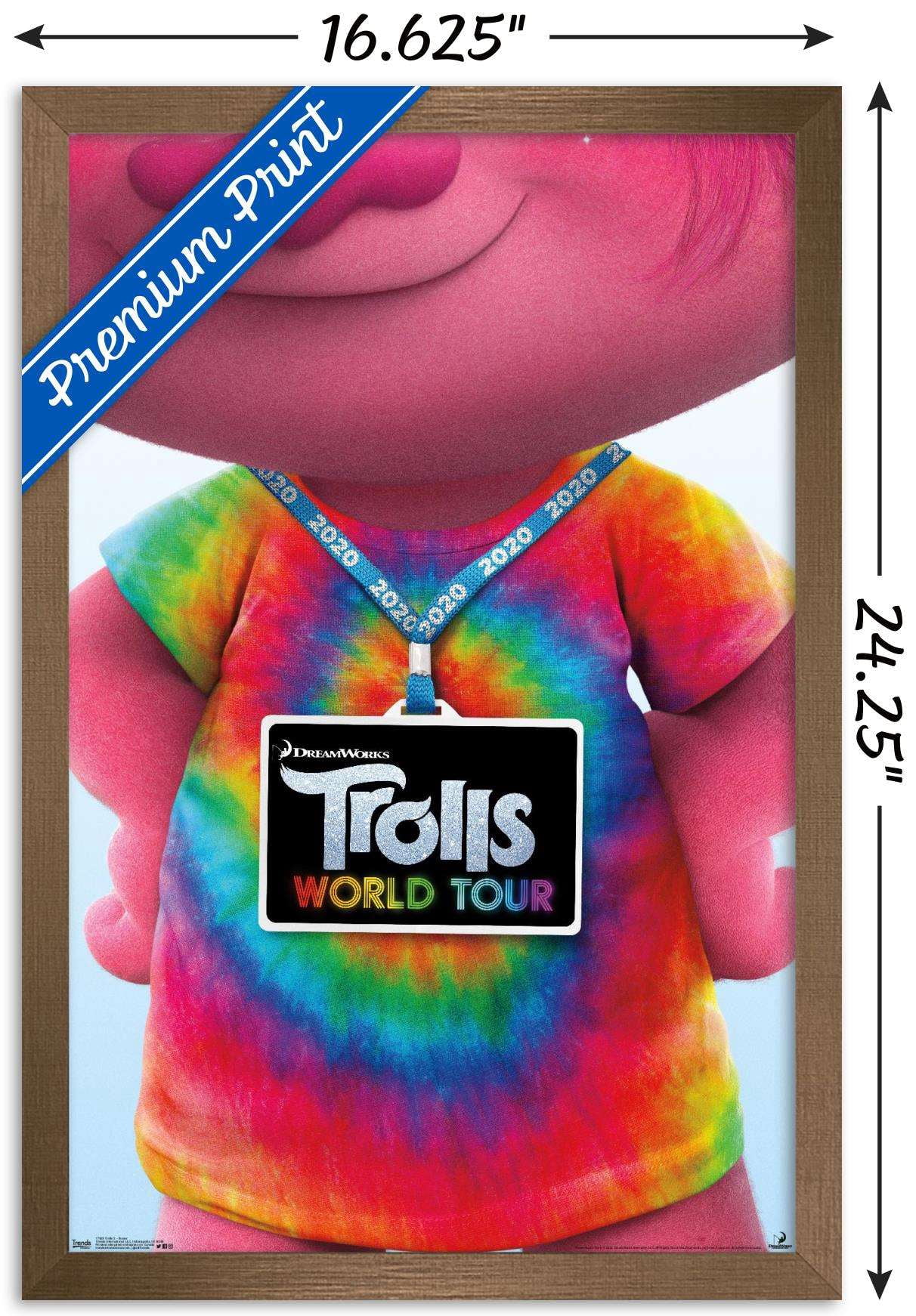 DreamWorks Trolls 2 - Teaser Wall Poster, 14.725" x 22.375", Framed